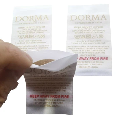 새틴 포켓 보안 레이블