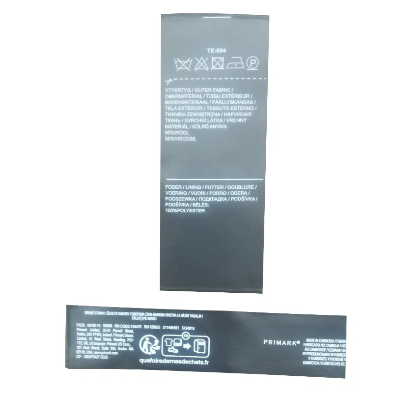 스크린 인쇄 방식으로 제작된 세탁 라벨의 내화학성은 어느 정도인가요?